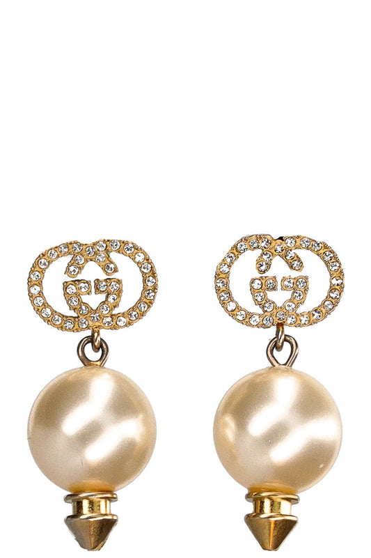GUCCI Earrings GG Faux Pearl