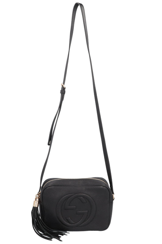 GUCCI Soho Disco Bag Leather Black