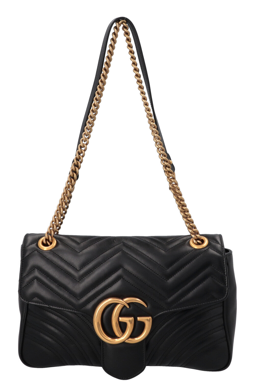 GUCCI Large Marmont Bag Leather Black