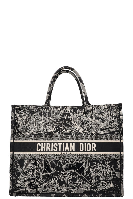 CHRISTIAN DIOR Around The World Large Book Tote Bag