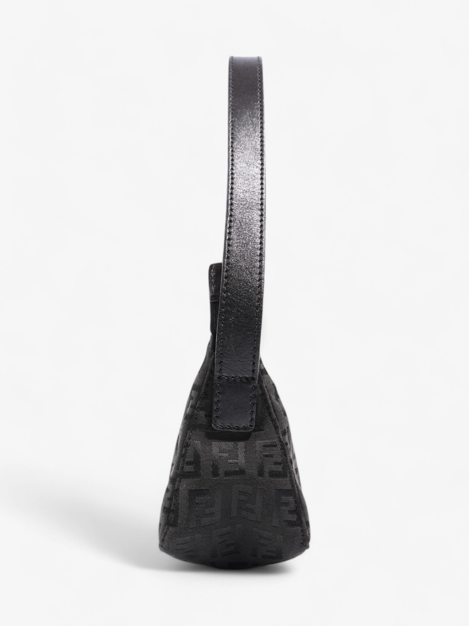 Fendi Shoulder Bag Black Canvas