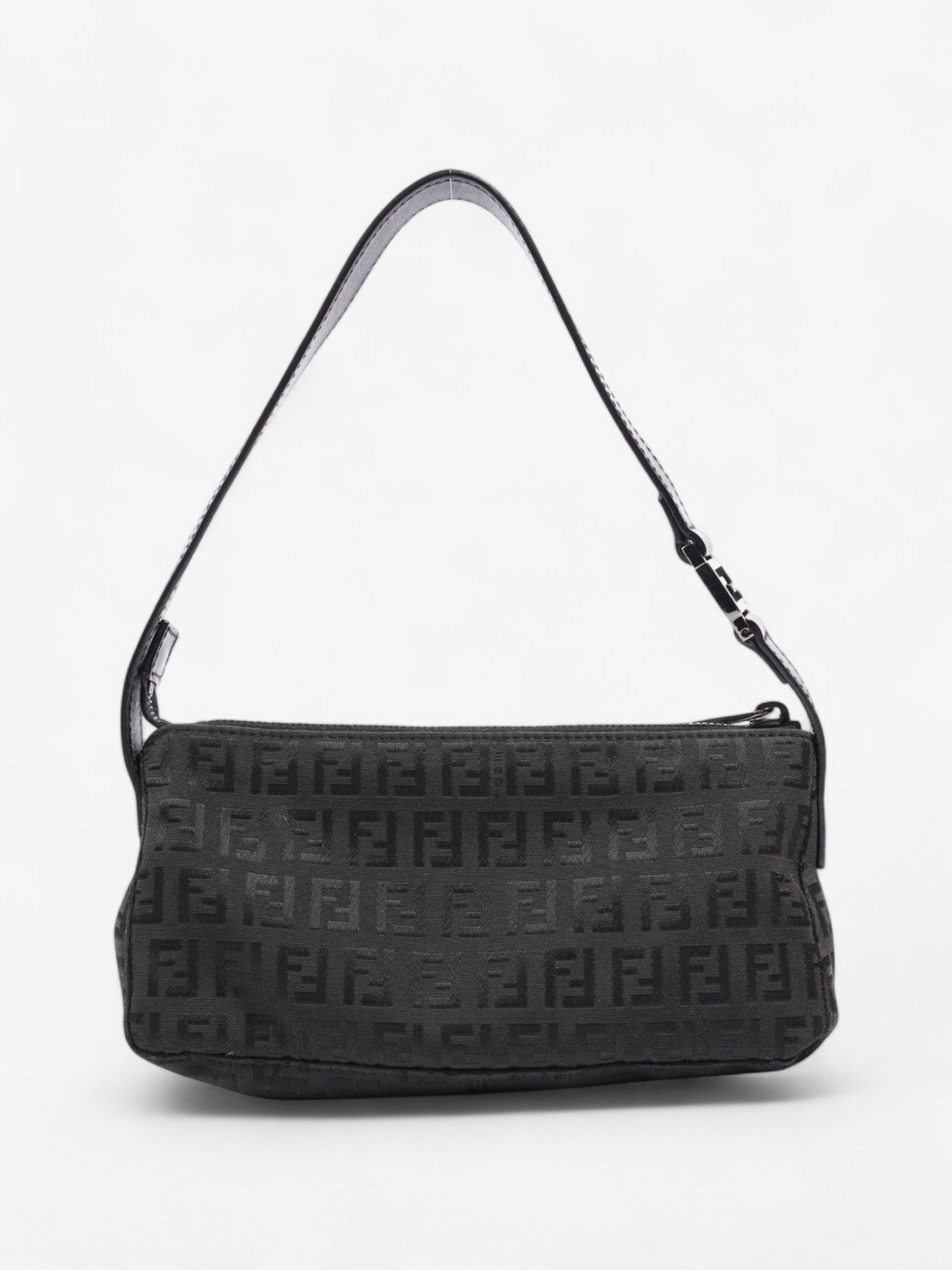Fendi Shoulder Bag Black Canvas