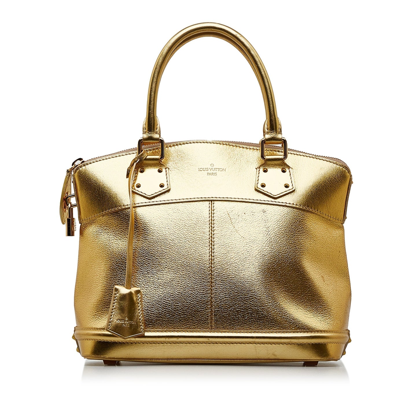 LOUIS VUITTON Metallic Suhali Lockit MM Handbag