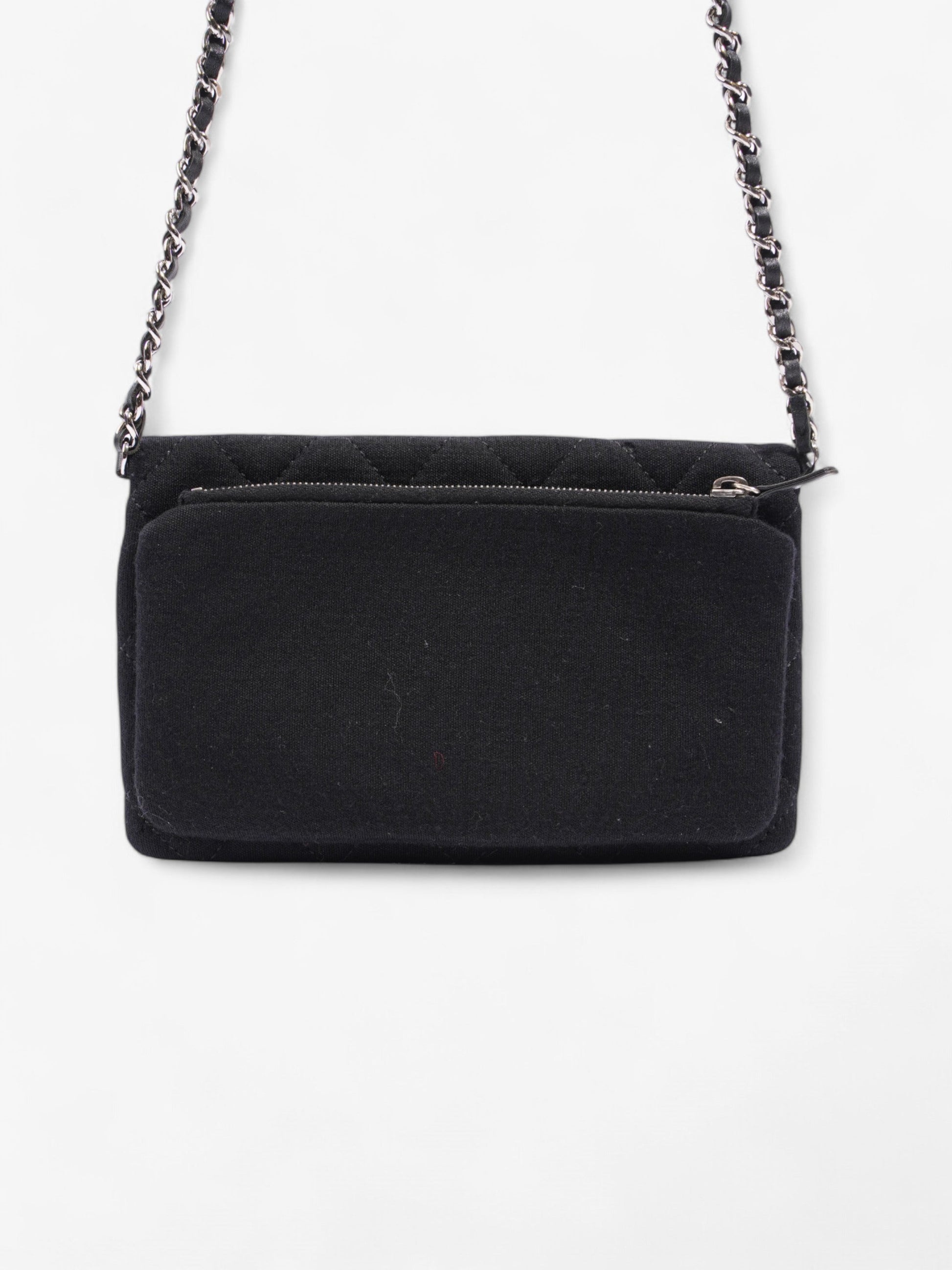 Chanel CC Flap Bag Black Cotton Mini