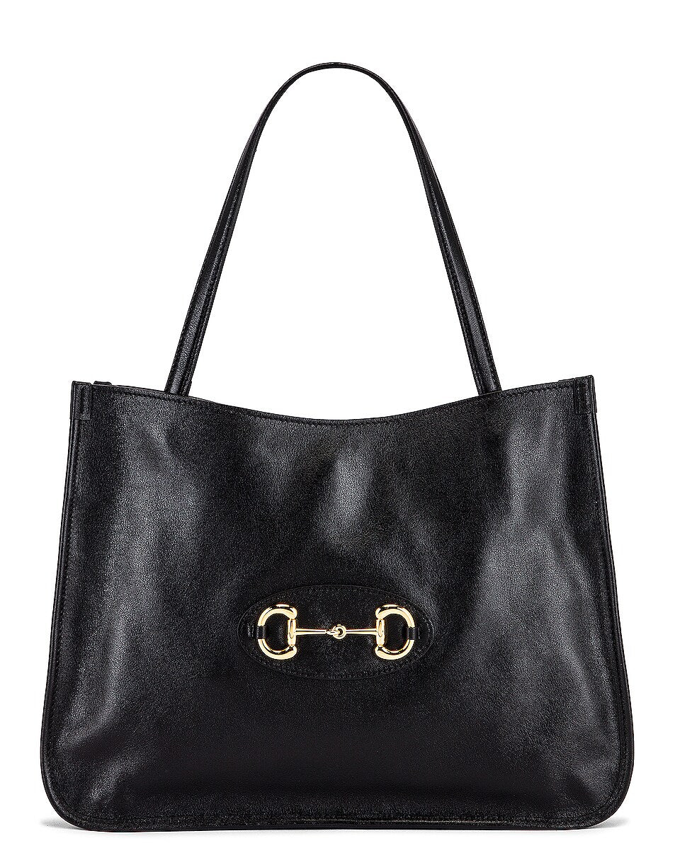 GUCCI 1955 MEDIUM HORSEBIT LEATHER TOTE BAG