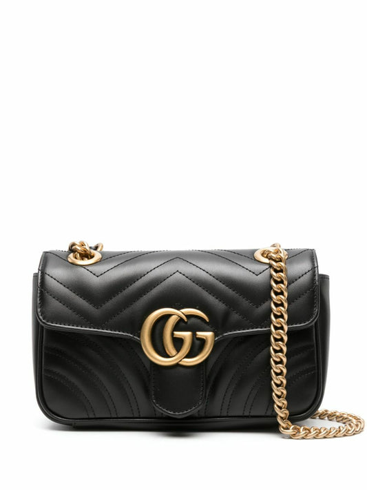 GUCCI GG MARMONT MINI CALFSKIN LEATHER BAG