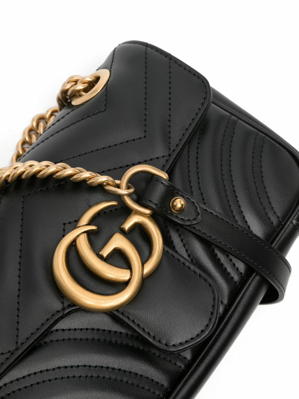 GUCCI GG MARMONT MINI CALFSKIN LEATHER BAG