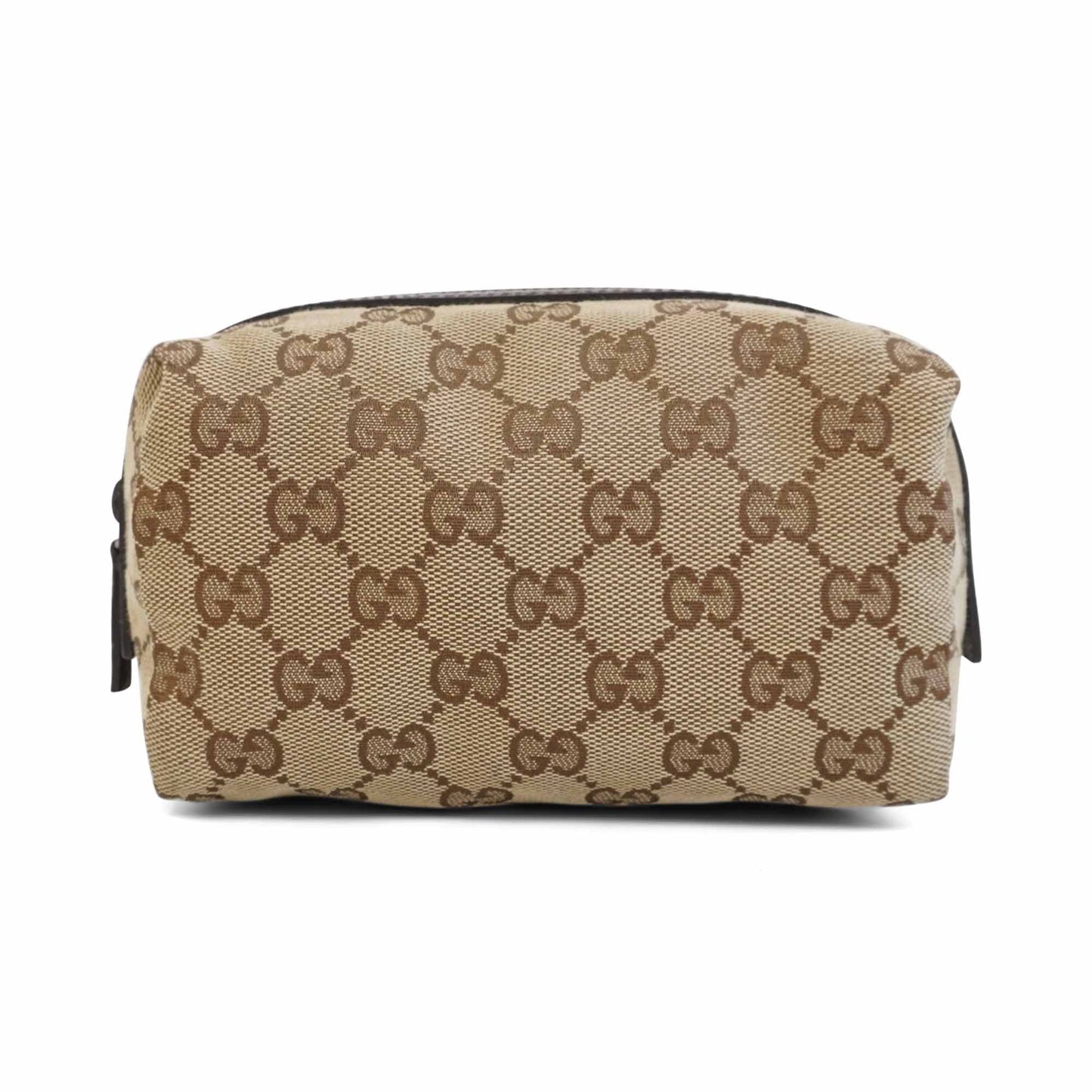Gucci Monogram Leather Canvas Clutch
