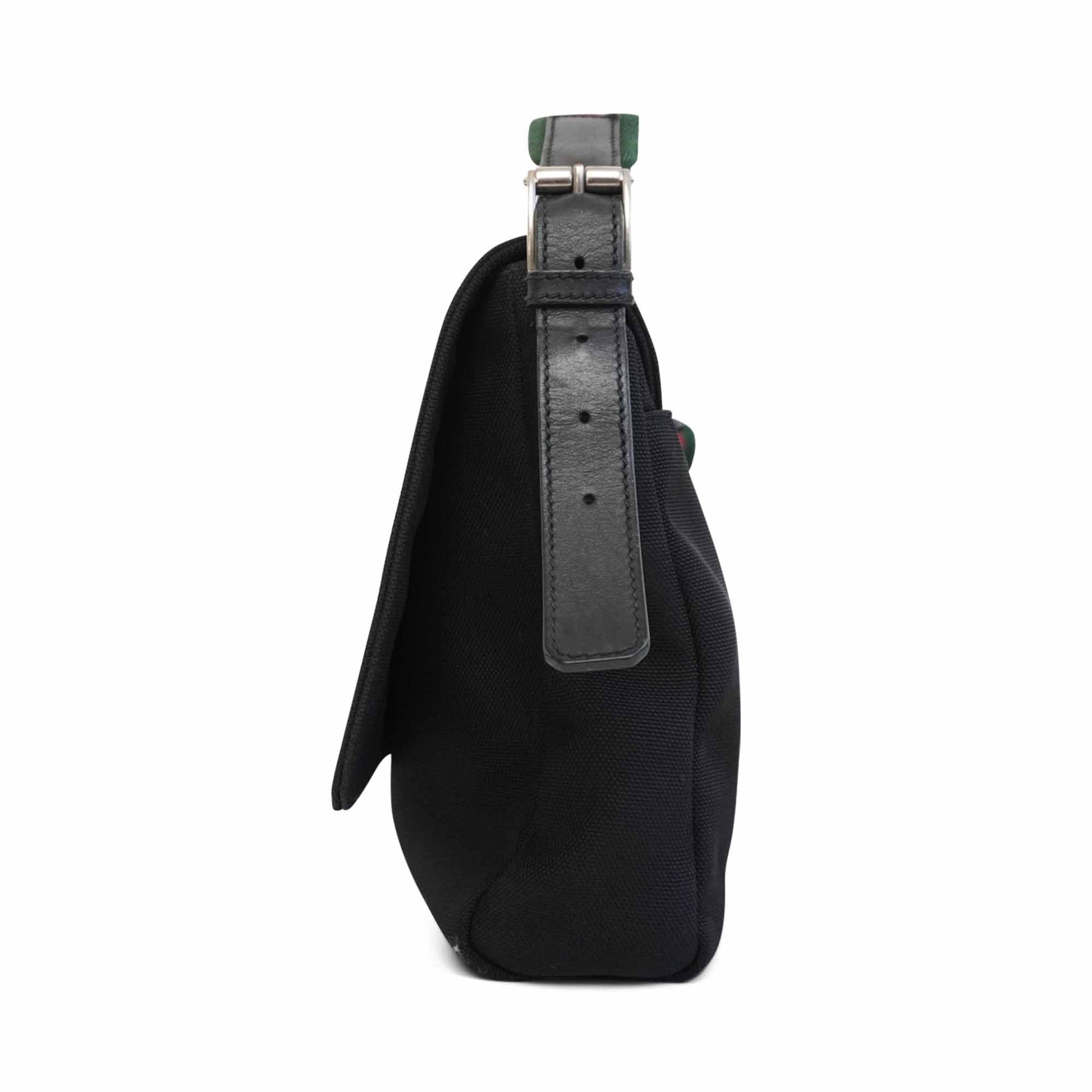 Gucci Nylon Leather Canvas Crossbody