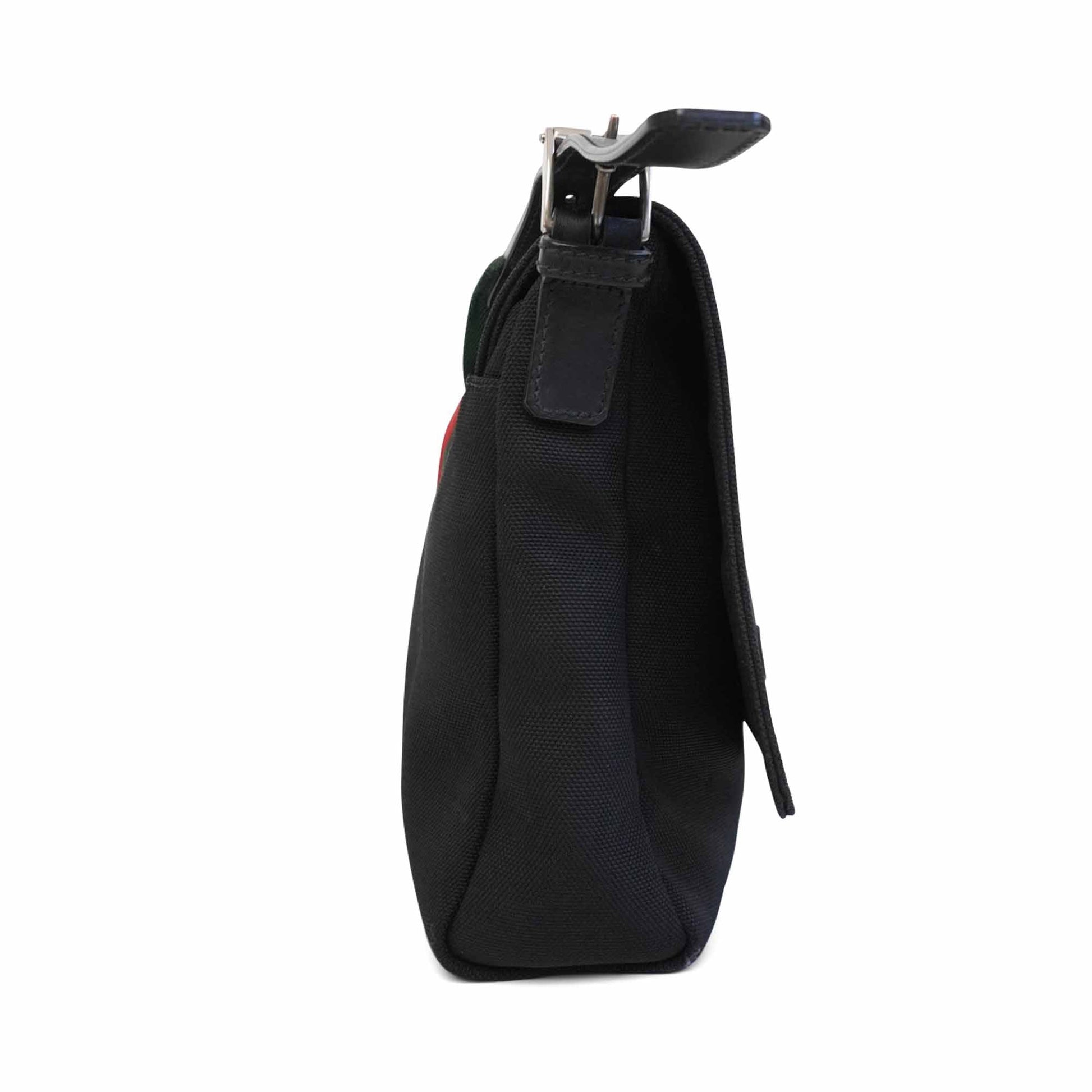Gucci Nylon Leather Canvas Crossbody