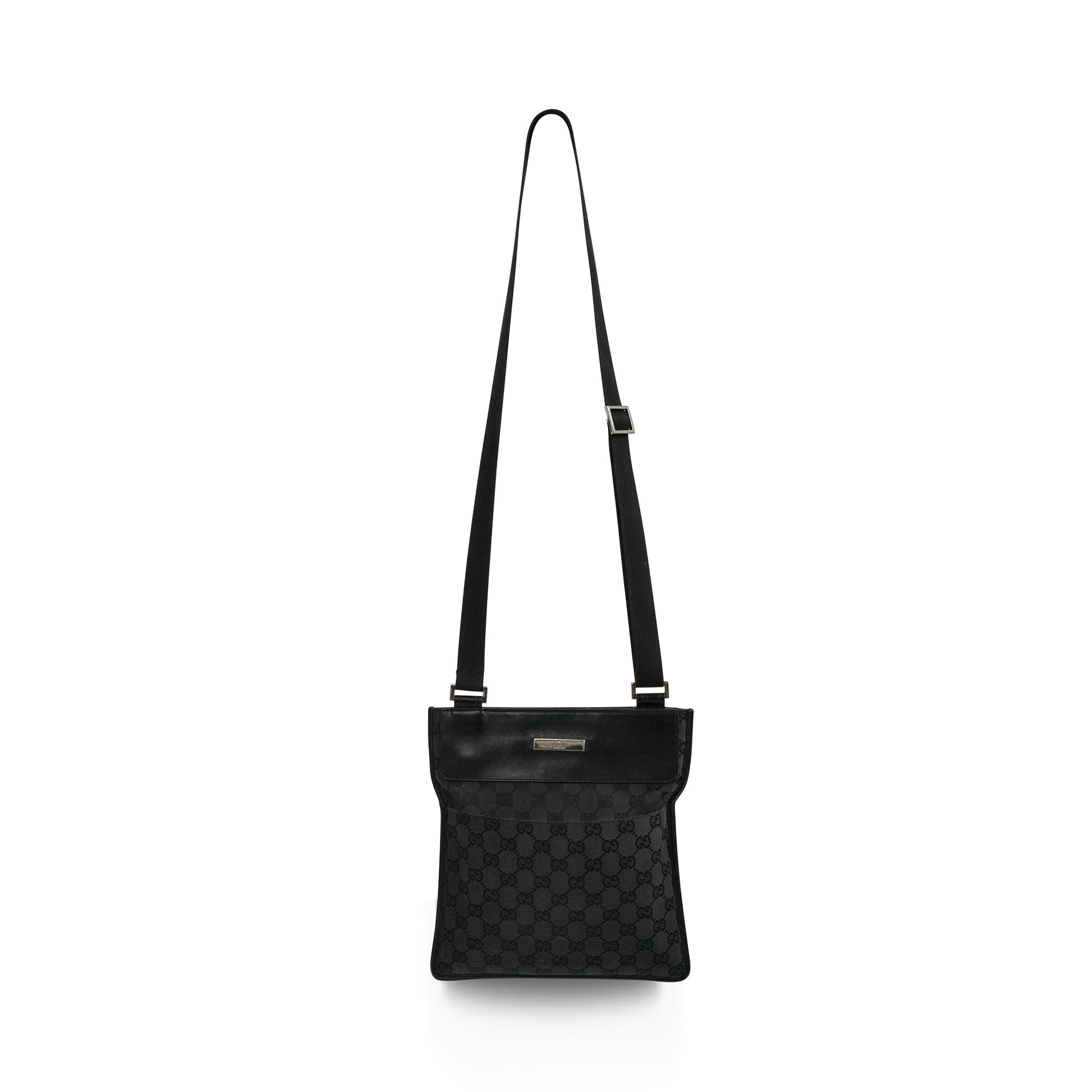 Gucci Monogram Leather Canvas Crossbody