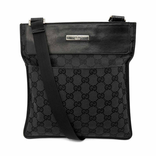 Gucci Monogram Leather Canvas Crossbody