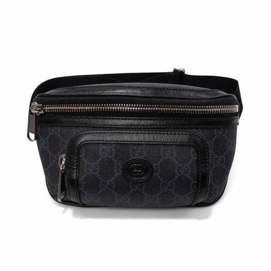 Gucci Monogram Leather Canvas Handbag