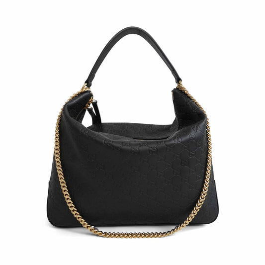 Gucci Monogram Chain Leather Shoulder Bag