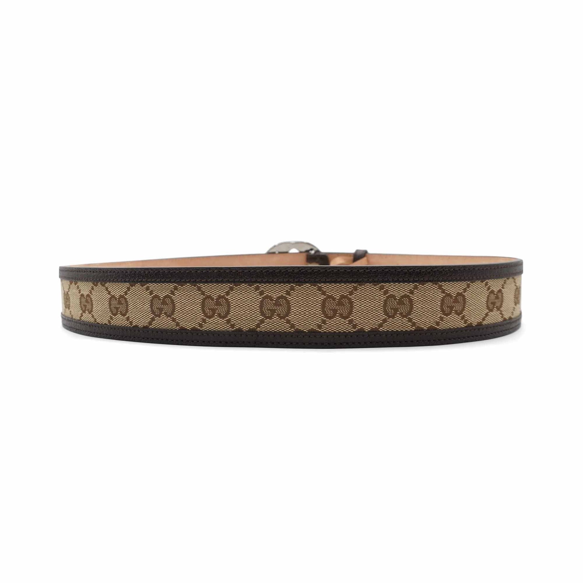 Gucci Monogram Leather Canvas Handbag