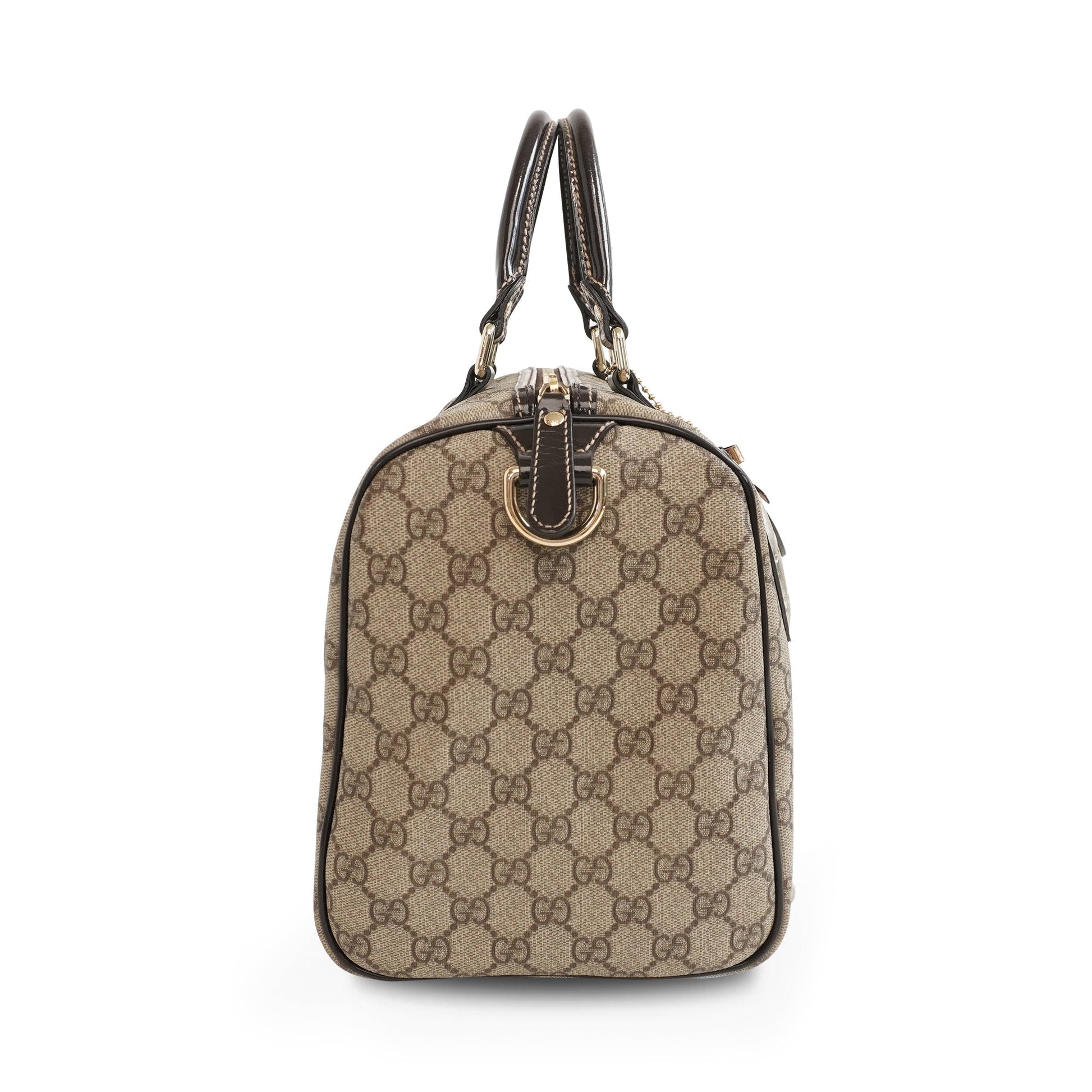 Gucci Monogram Leather Canvas Handbag