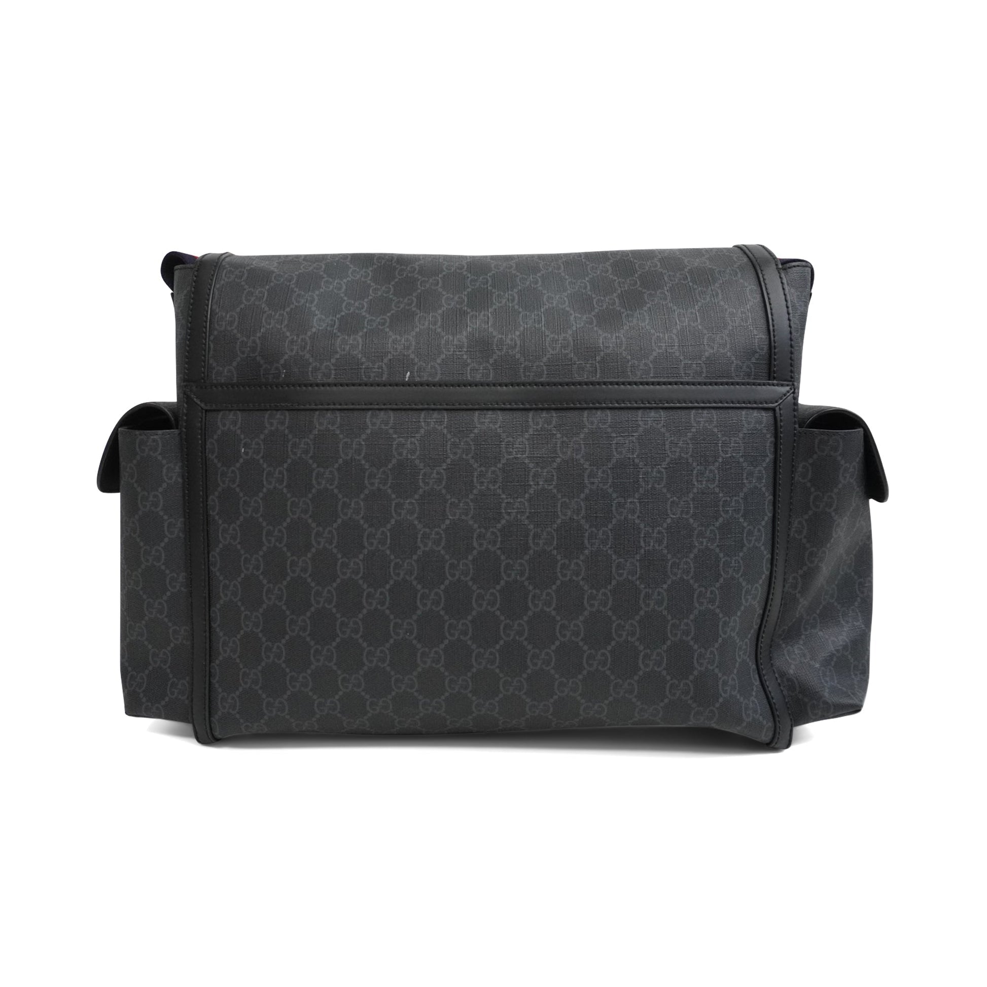 Gucci Monogram Nylon Leather Canvas Handbag