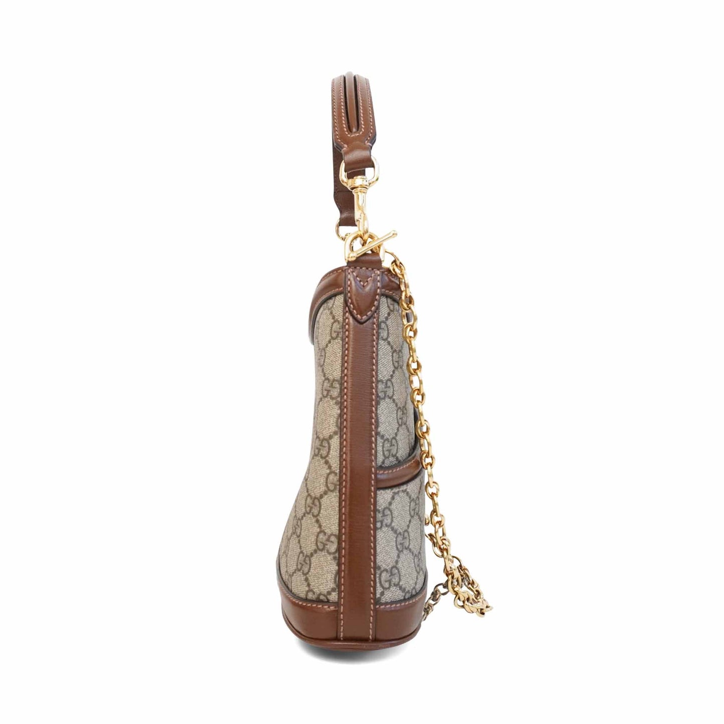 Gucci Monogram Chain Leather Shoulder Bag