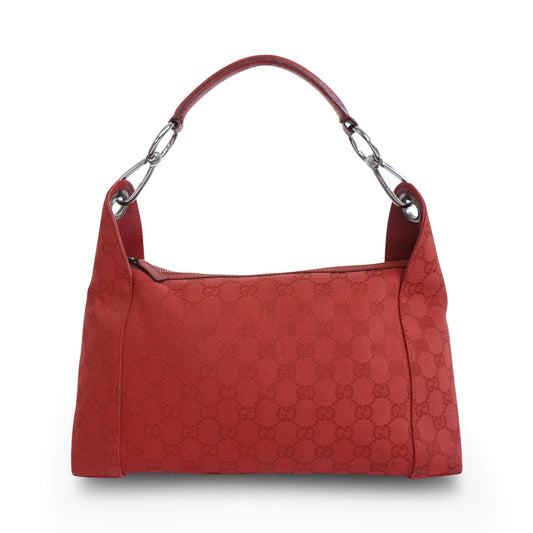 Gucci Monogram Leather Canvas Shoulder Bag