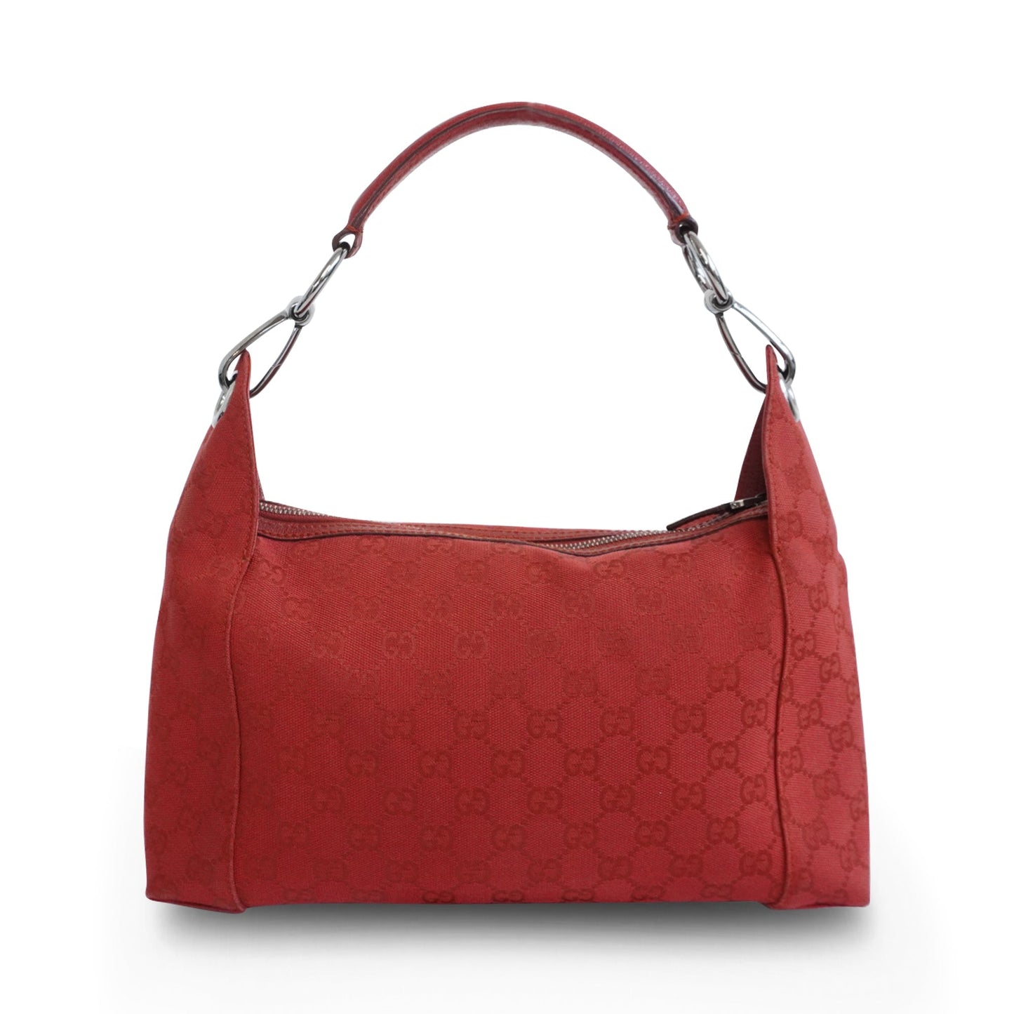 Gucci Monogram Leather Canvas Shoulder Bag