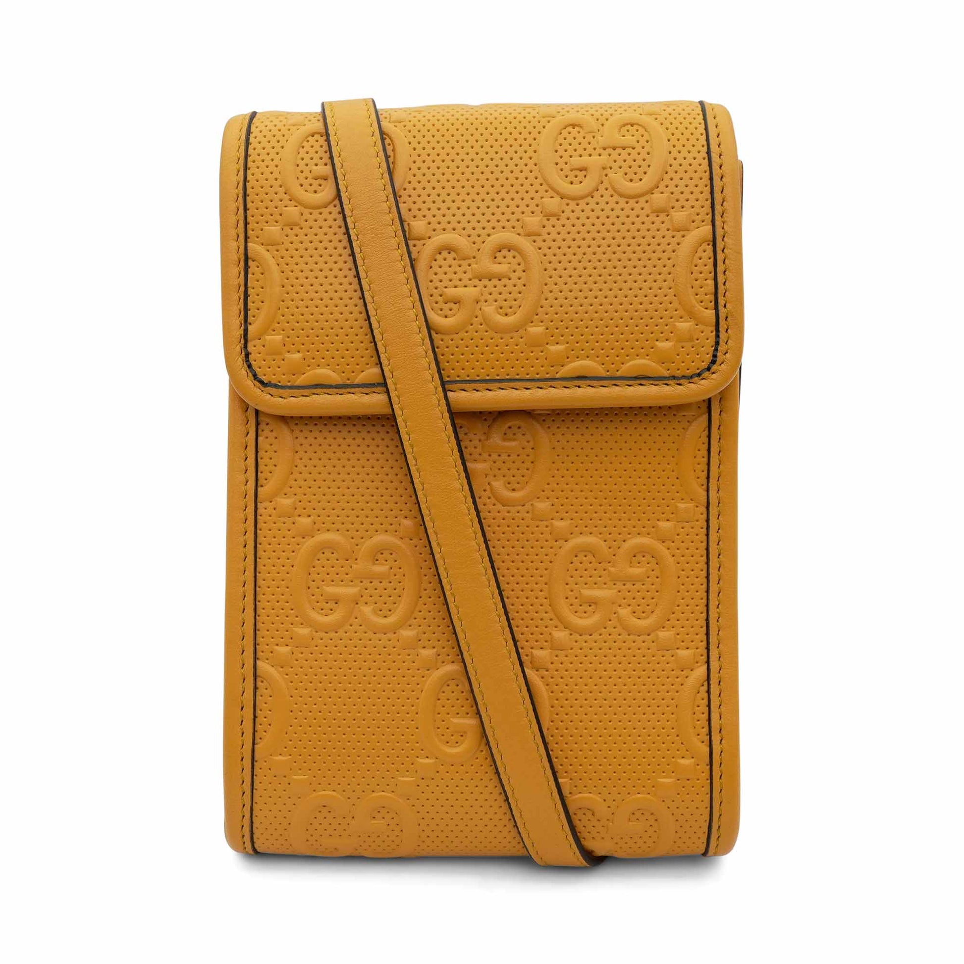 Gucci Monogram Leather Canvas Crossbody
