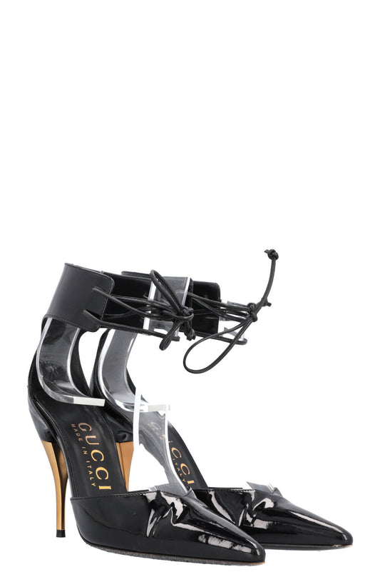 GUCCI Heels Patent Black