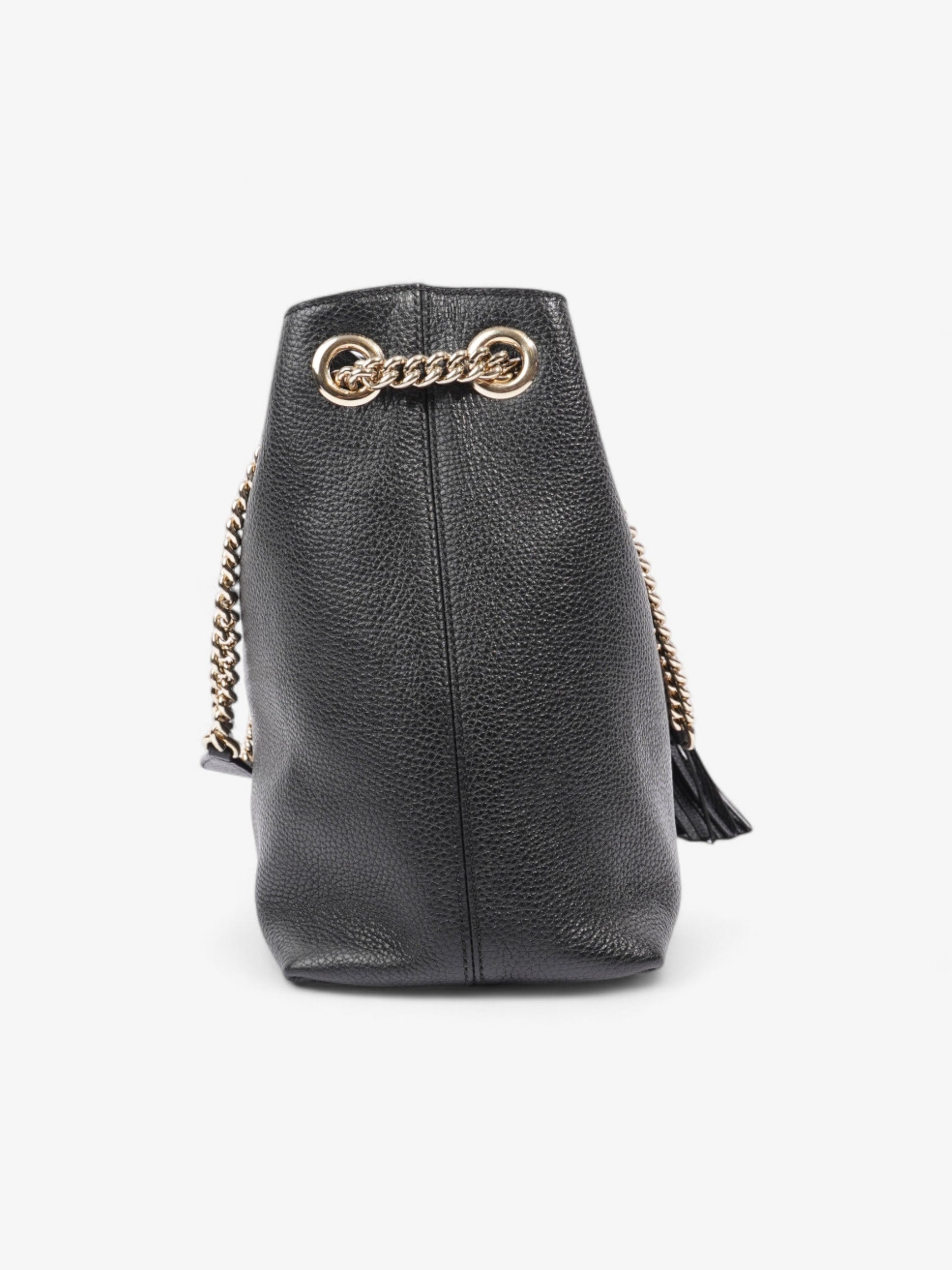 Gucci Soho Chain Tote Black Leather Medium