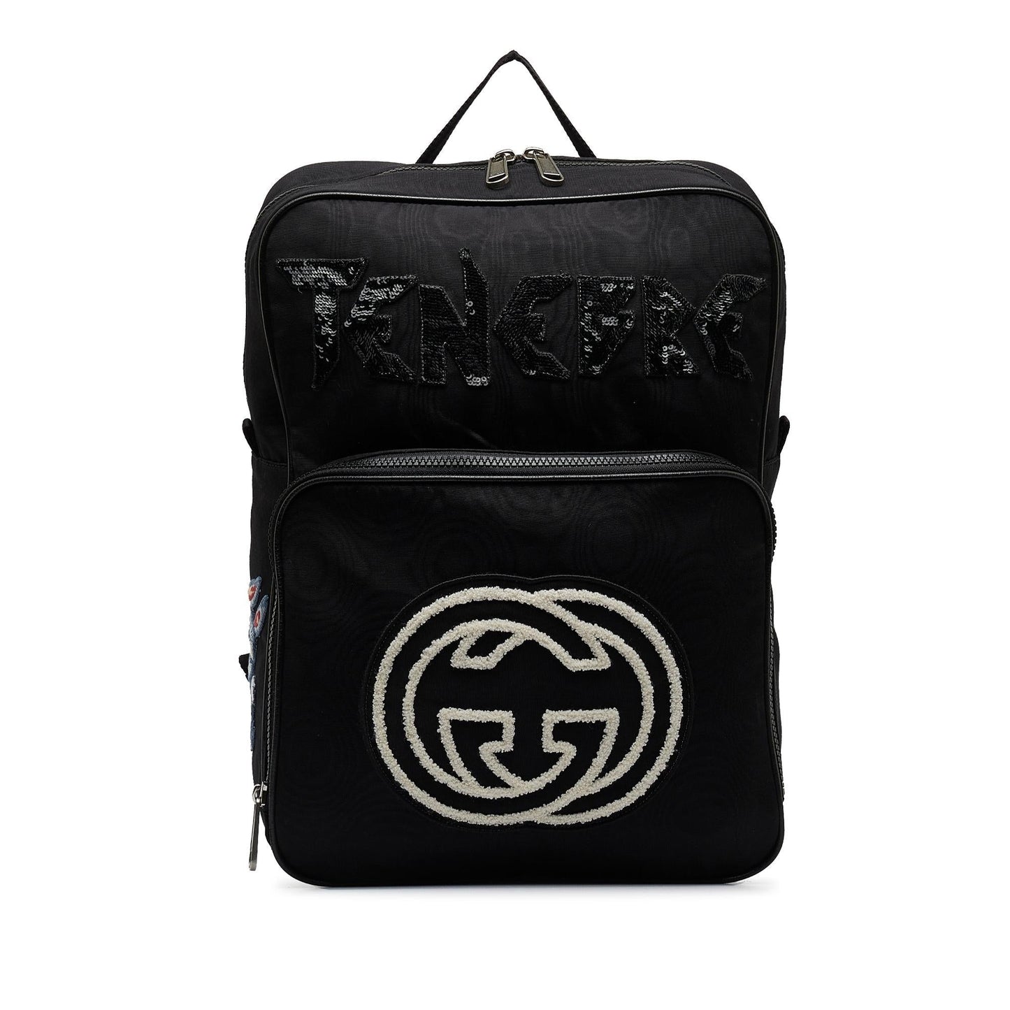 Gucci 80's Patch Tenebre GG Nylon Backpack (SHG-fOclzO)