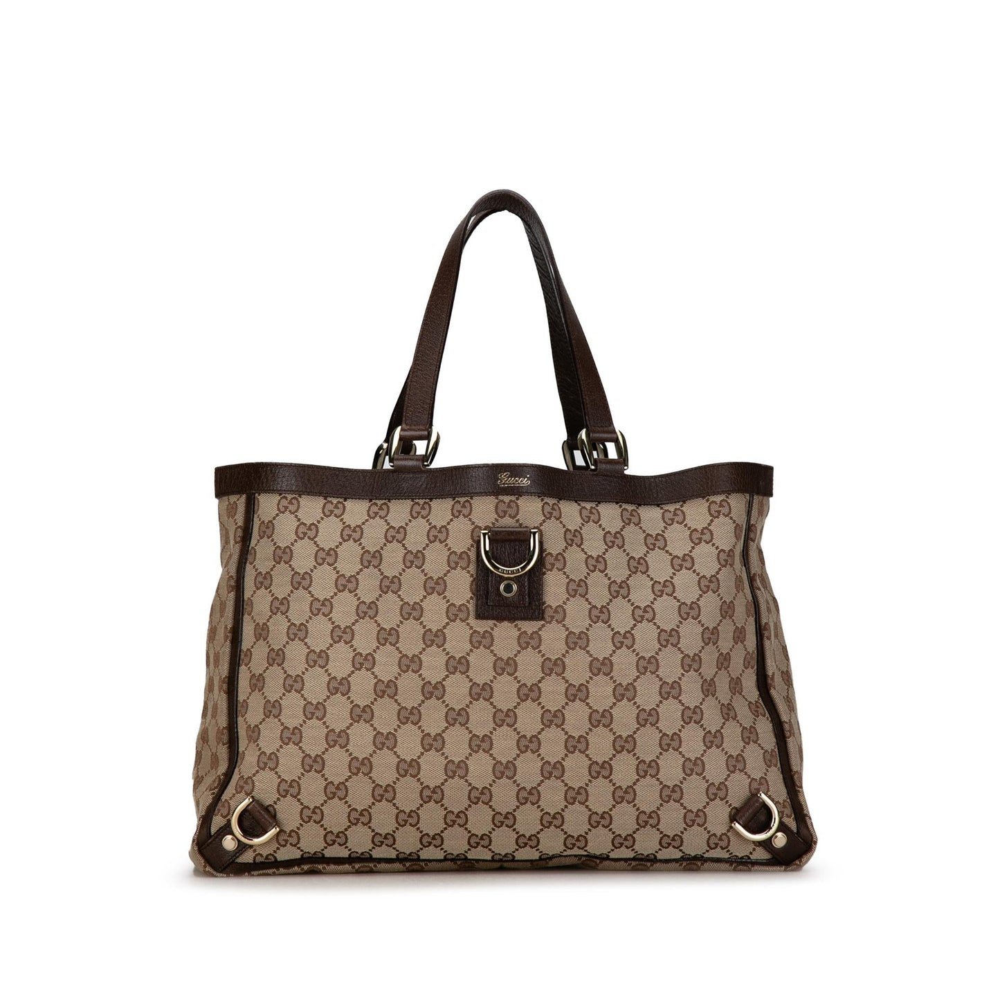 Gucci Abbey D Ring GG Canvas Tote (SHG-BplvmN)