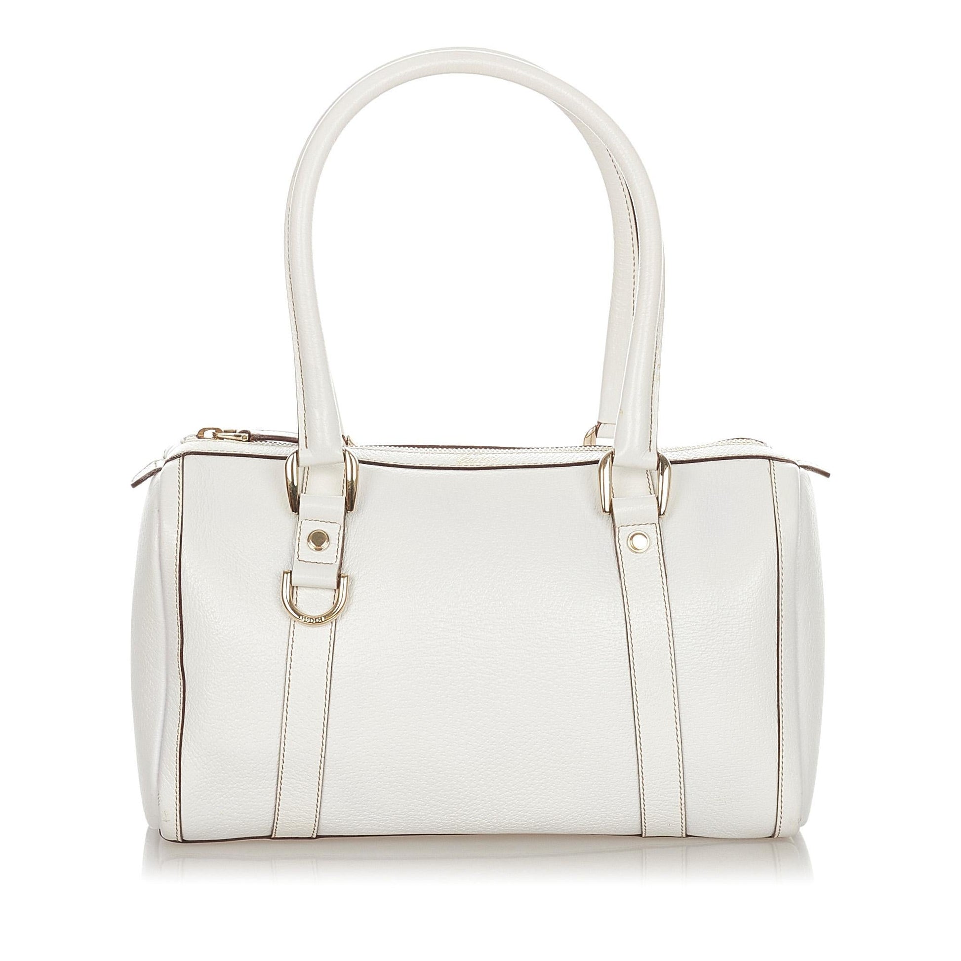 Gucci Abbey Leather Boston Bag