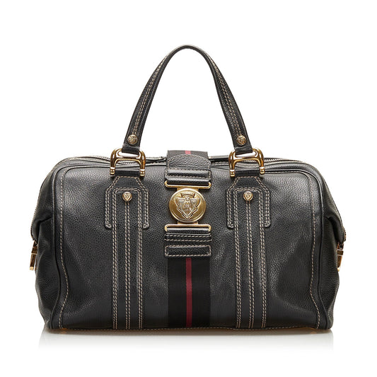 Gucci Aviatrix Leather Boston Bag (SHG-35967)