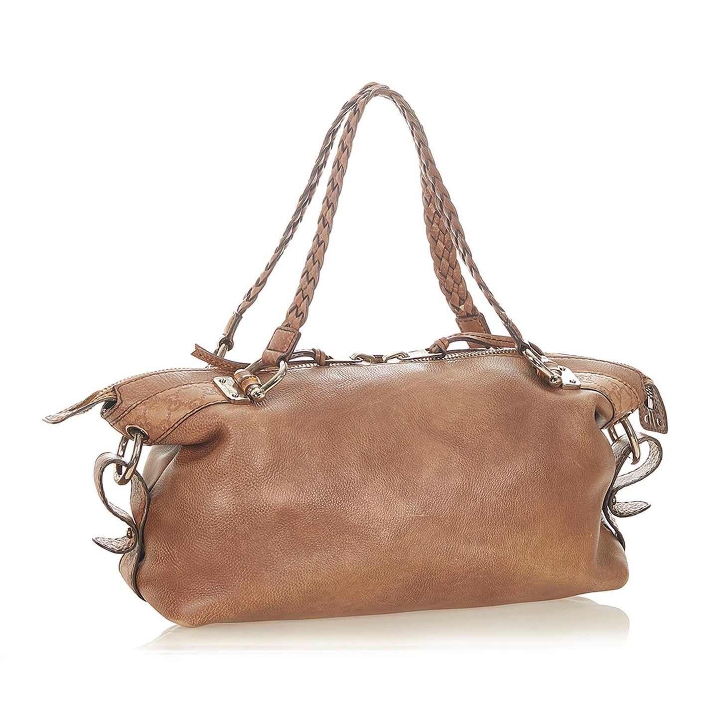 Gucci Bamboo Leather Monogram Tote Style 1