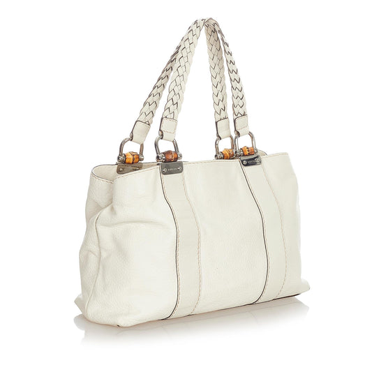 Gucci Bamboo Bar Leather Tote Bag (SHG-33881)