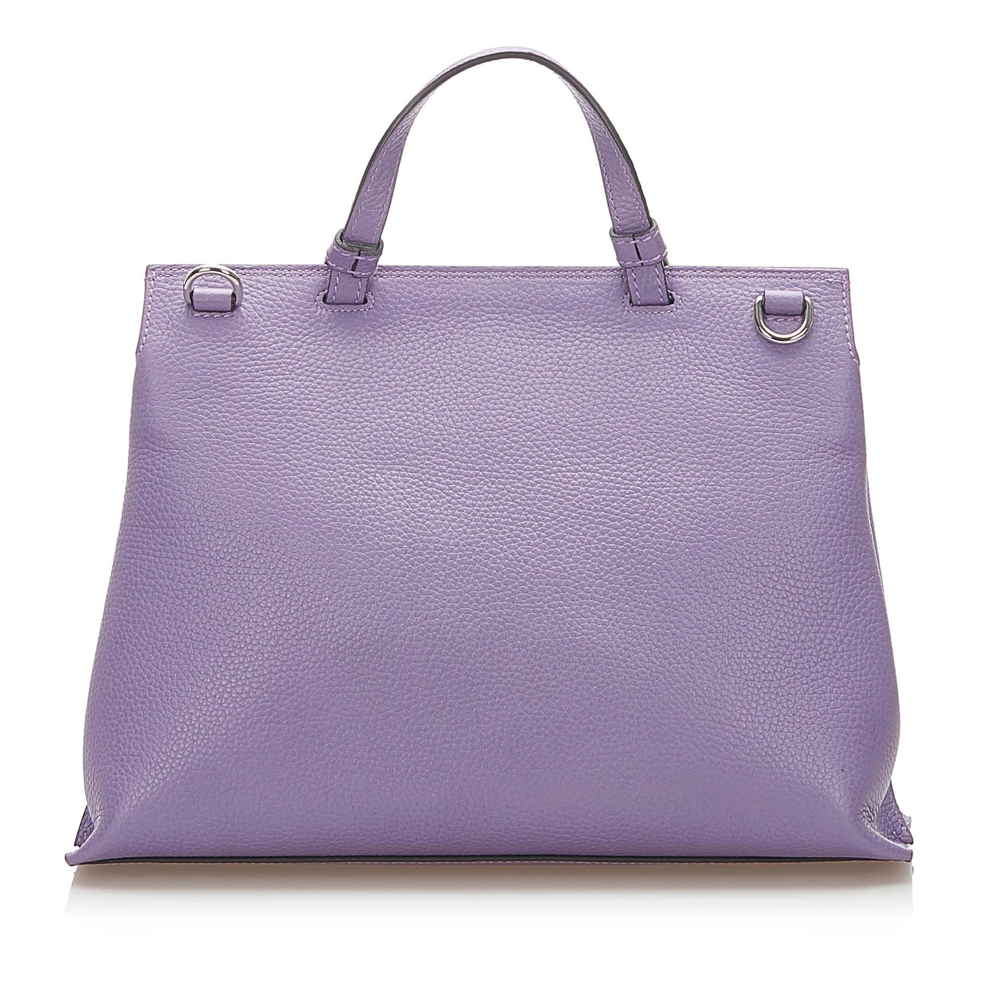 Gucci Bamboo Daily Leather Satchel (SHG-24209)