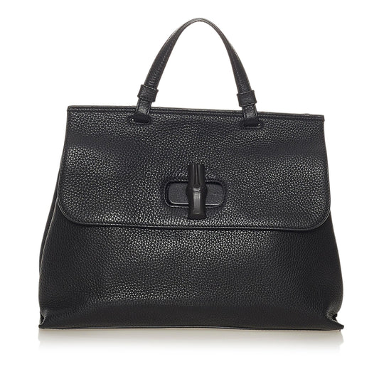 Gucci Bamboo Leather Satchel Style 6