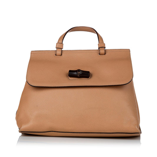 Gucci Bamboo Leather Satchel Style 2
