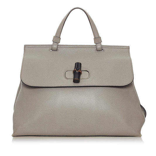 Gucci Bamboo Daily Leather Satchel (SHG-37212)