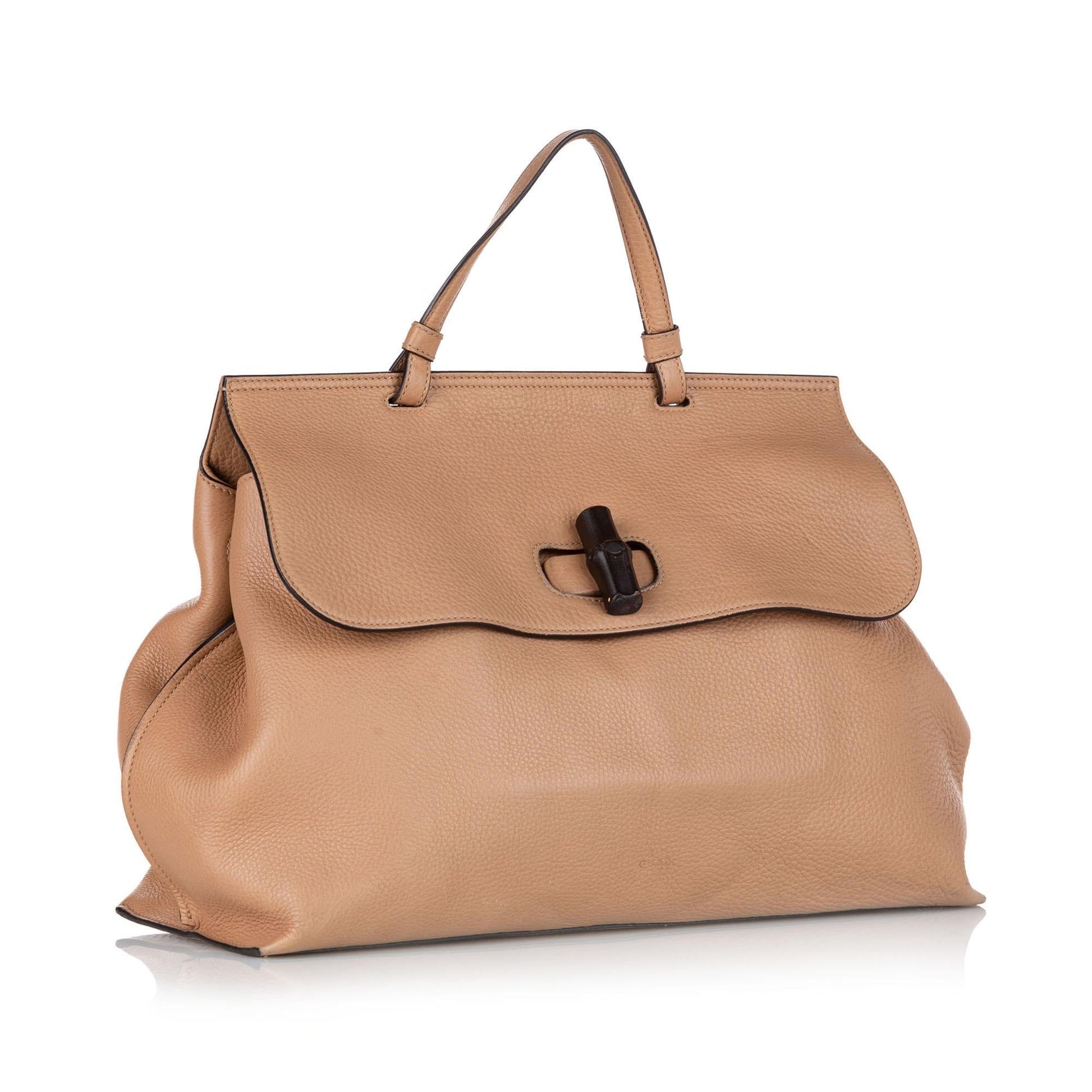 Gucci Bamboo Daily Leather Satchel (SHG-37360)