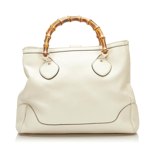 Gucci Bamboo Diana Leather Tote Bag (SHG-35437)