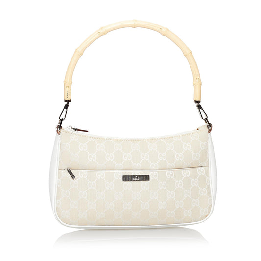 Gucci Bamboo GG Canvas Baguette (SHG-31081)
