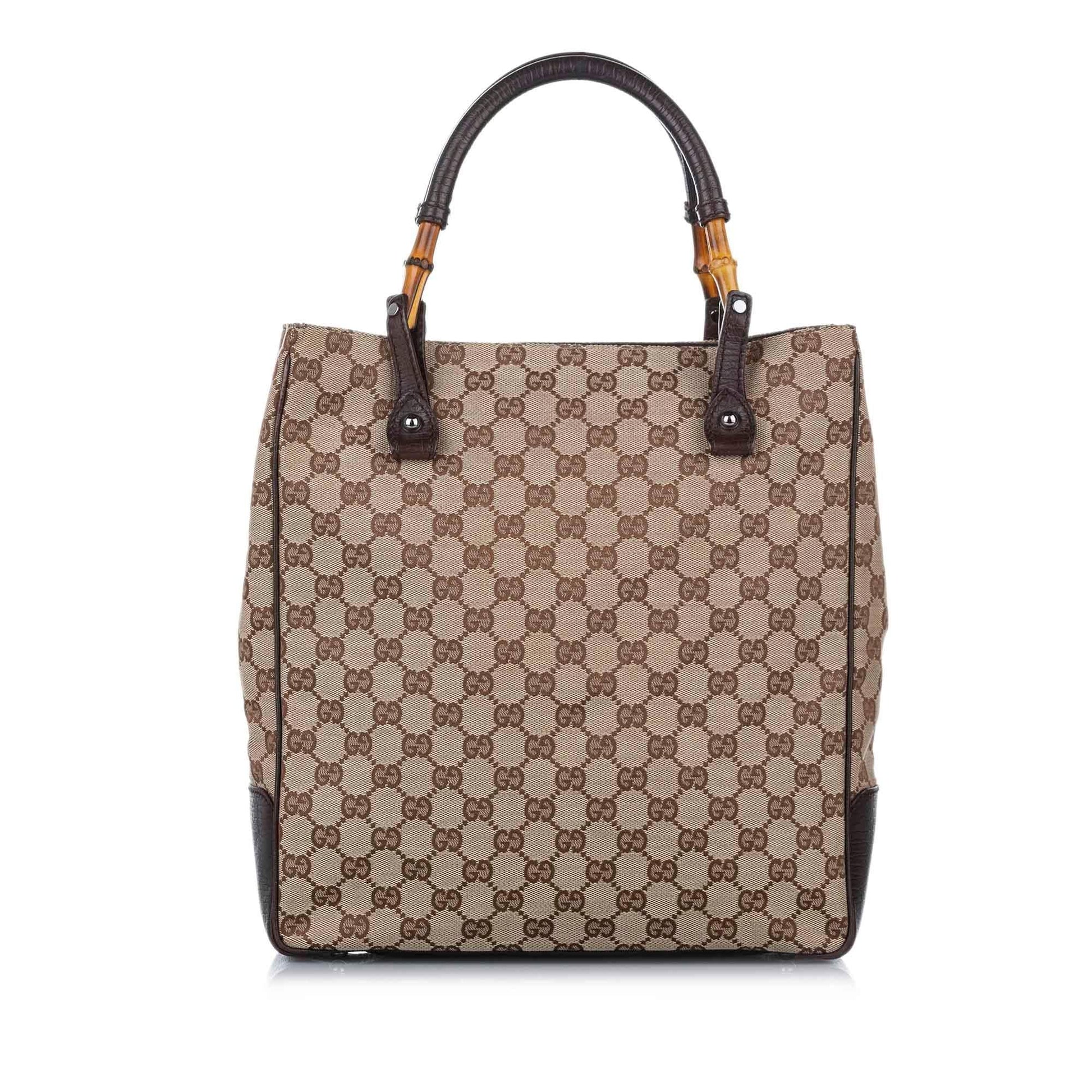 Gucci Bamboo Canvas Tote Style 6