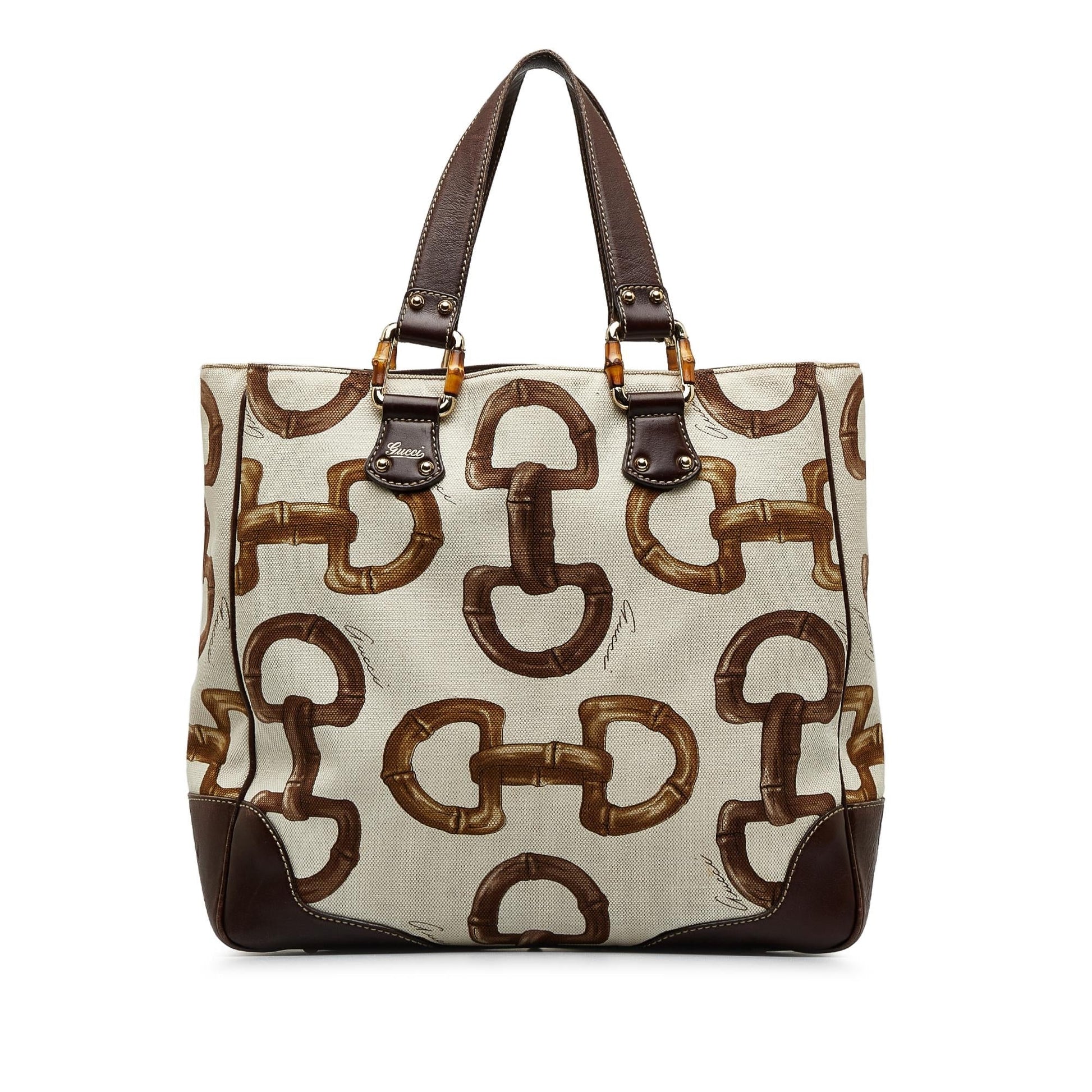 Gucci Bamboo Horsebit Tote (SHG-S7HTdu)