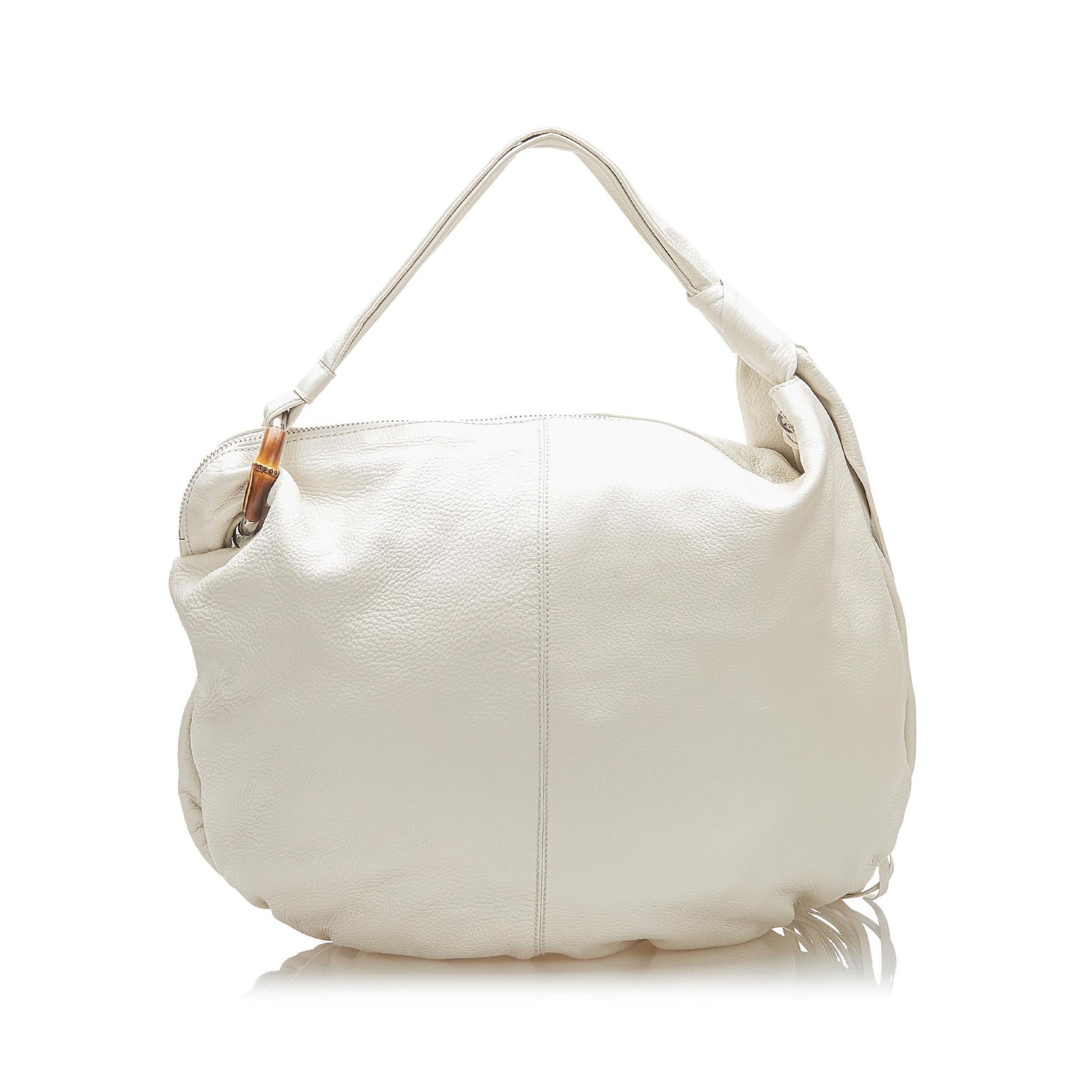 Gucci Bamboo Jungle Leather Hobo Bag (SHG-22342)