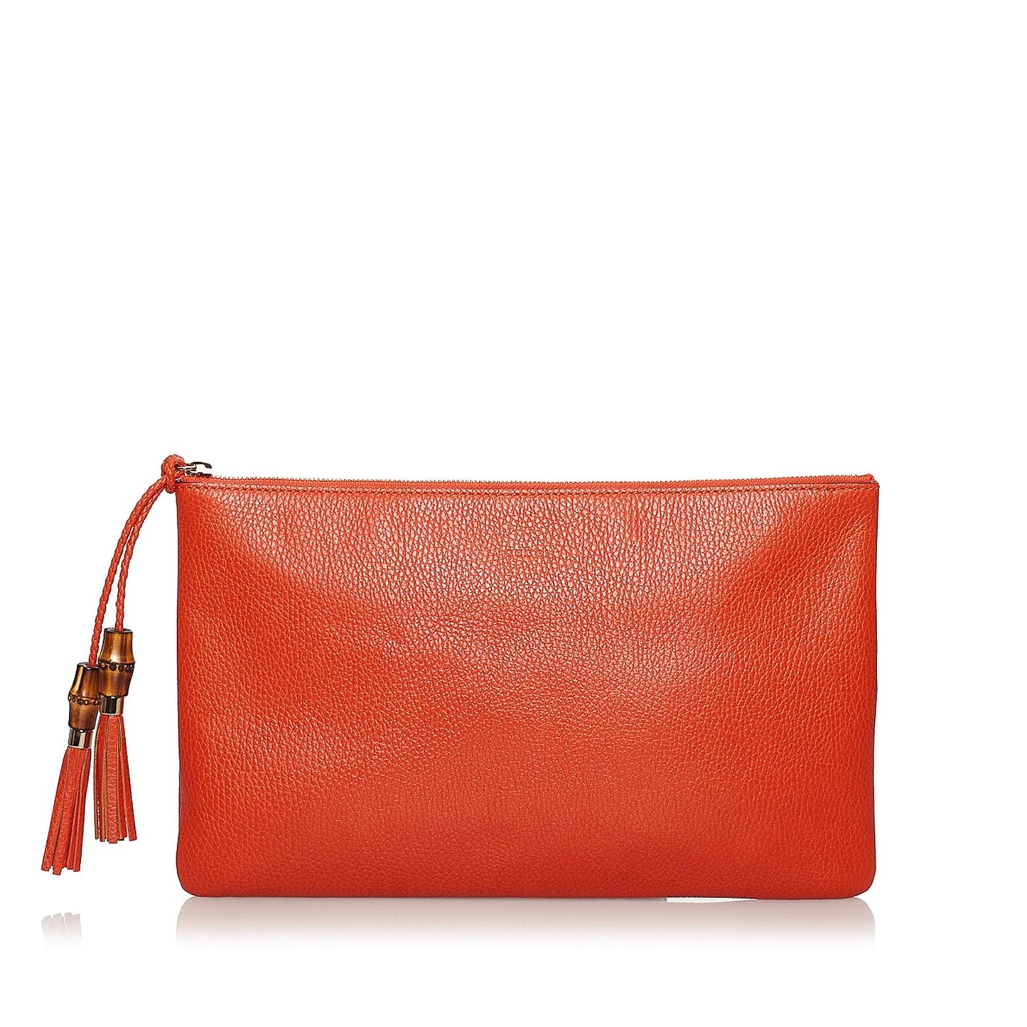 Gucci Bamboo Leather Clutch Bag (SHG-30712)