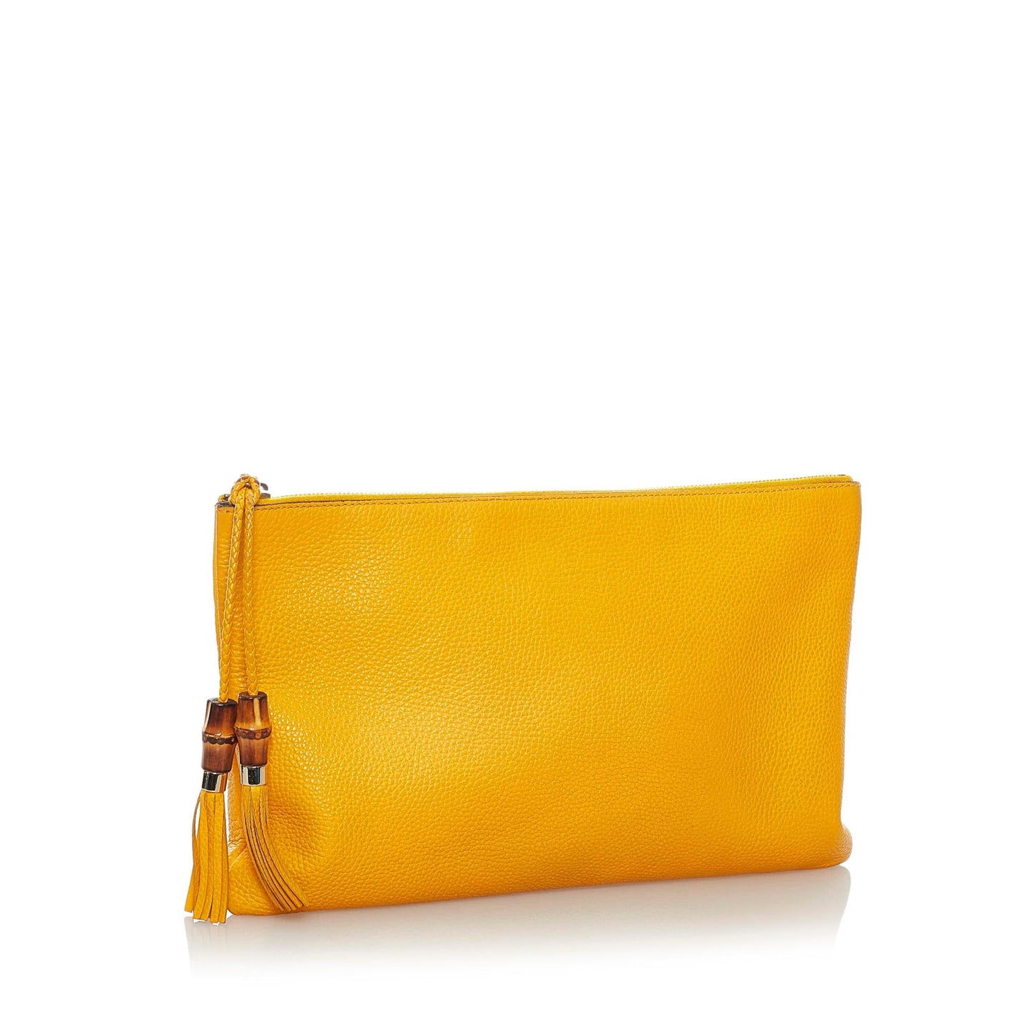 Gucci Bamboo Leather Clutch Bag (SHG-32063)