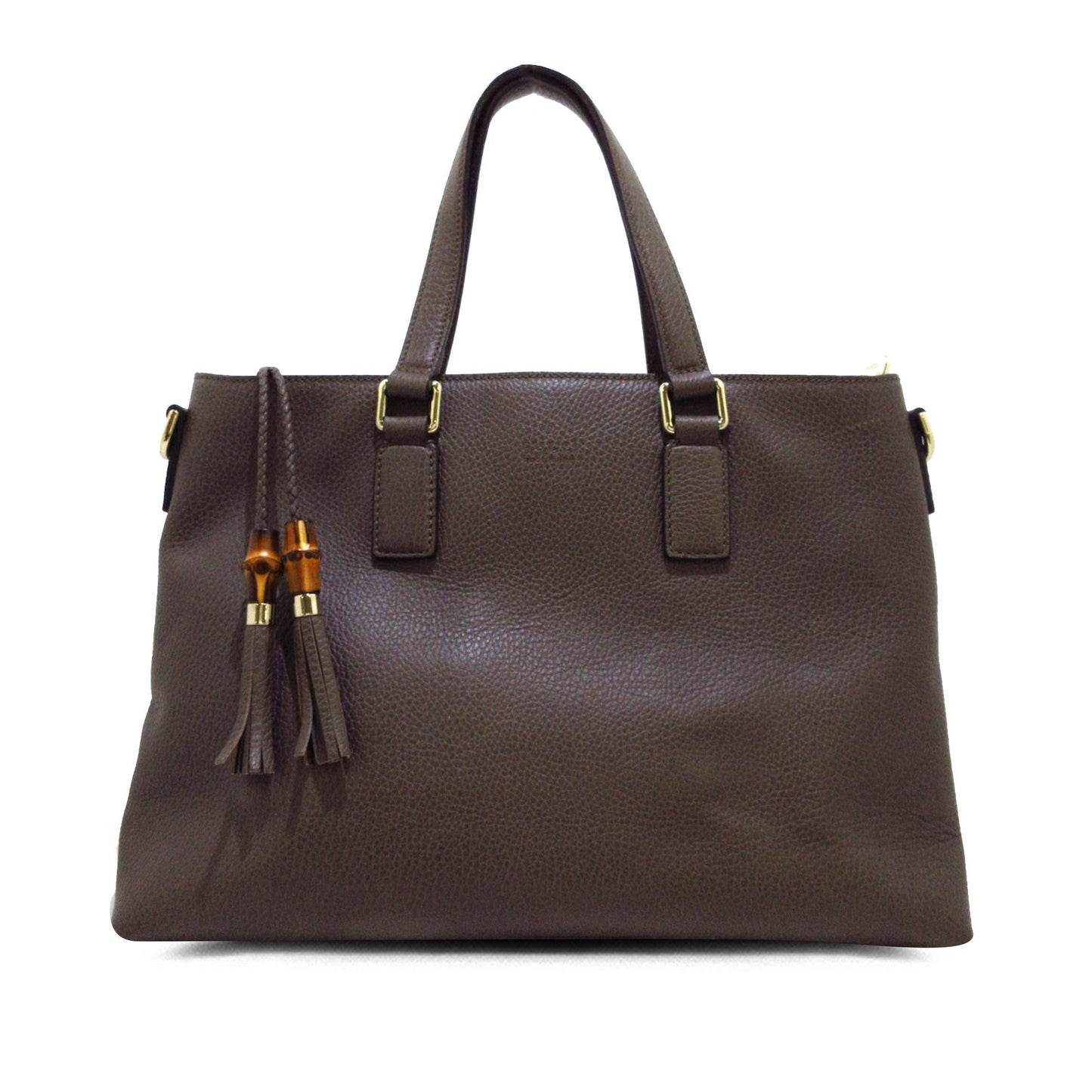 Gucci Bamboo Leather Satchel (SHG-IkckBM)
