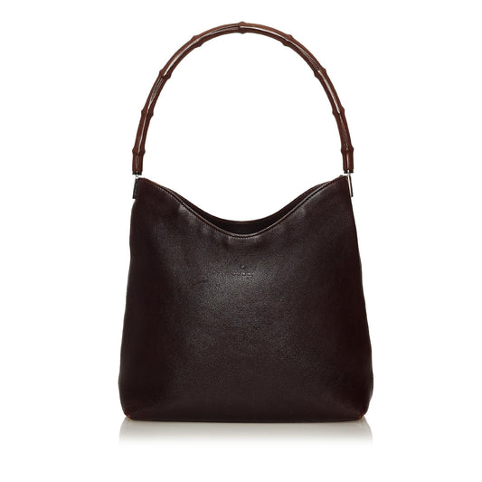 Gucci Bamboo Leather Shoulder Bag Style 13