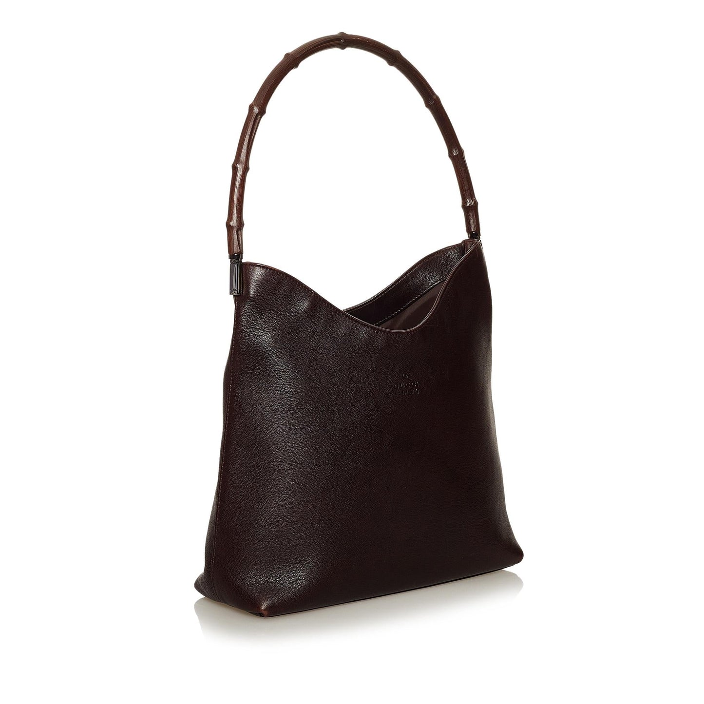 Gucci Bamboo Leather Shoulder Bag (SHG-28393)