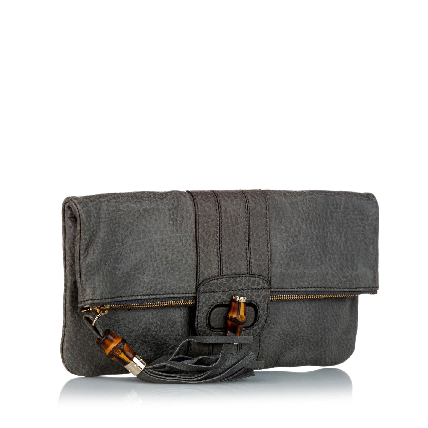Gucci Bamboo Leather Clutch