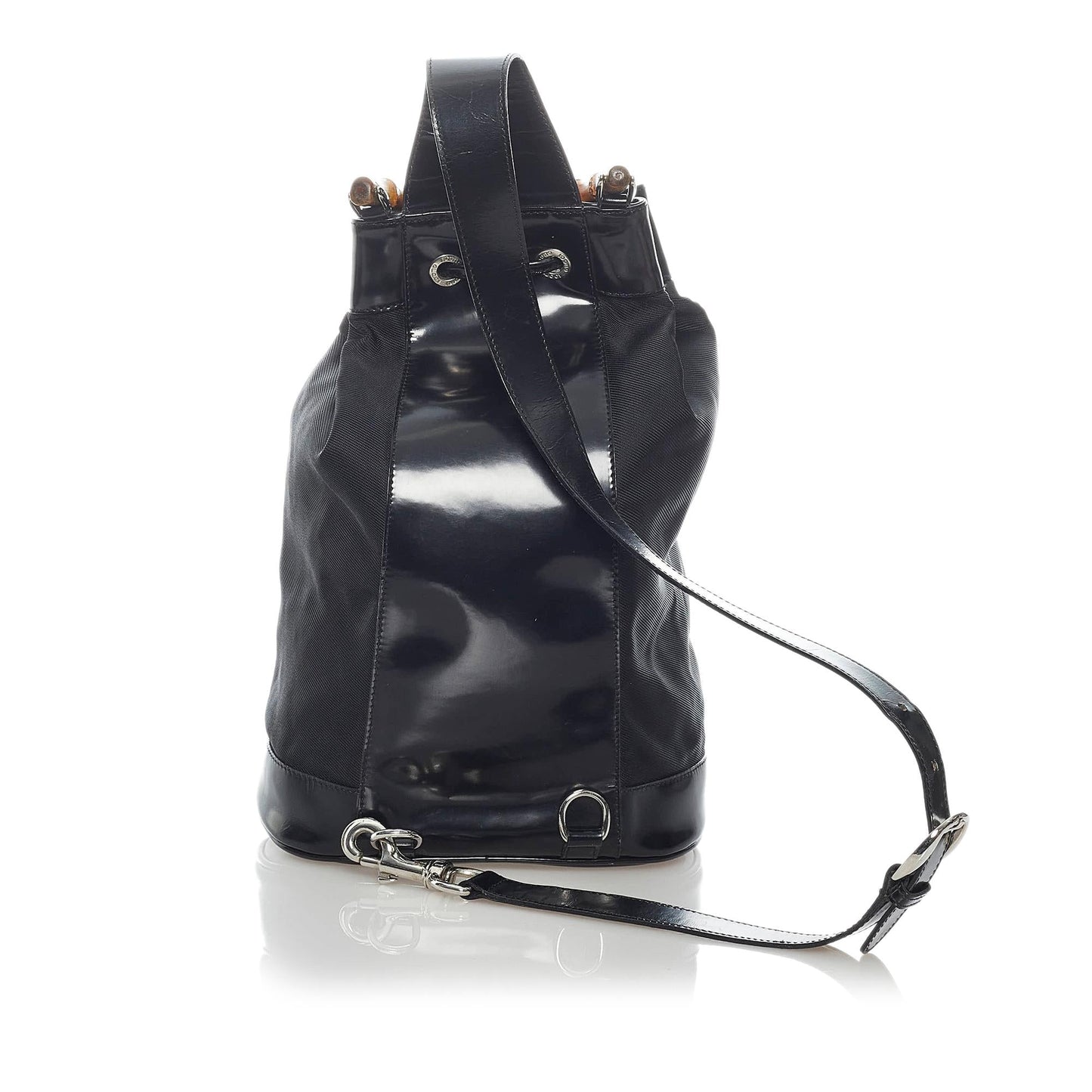 Gucci Bamboo Nylon Bucket Bag (SHG-37225)
